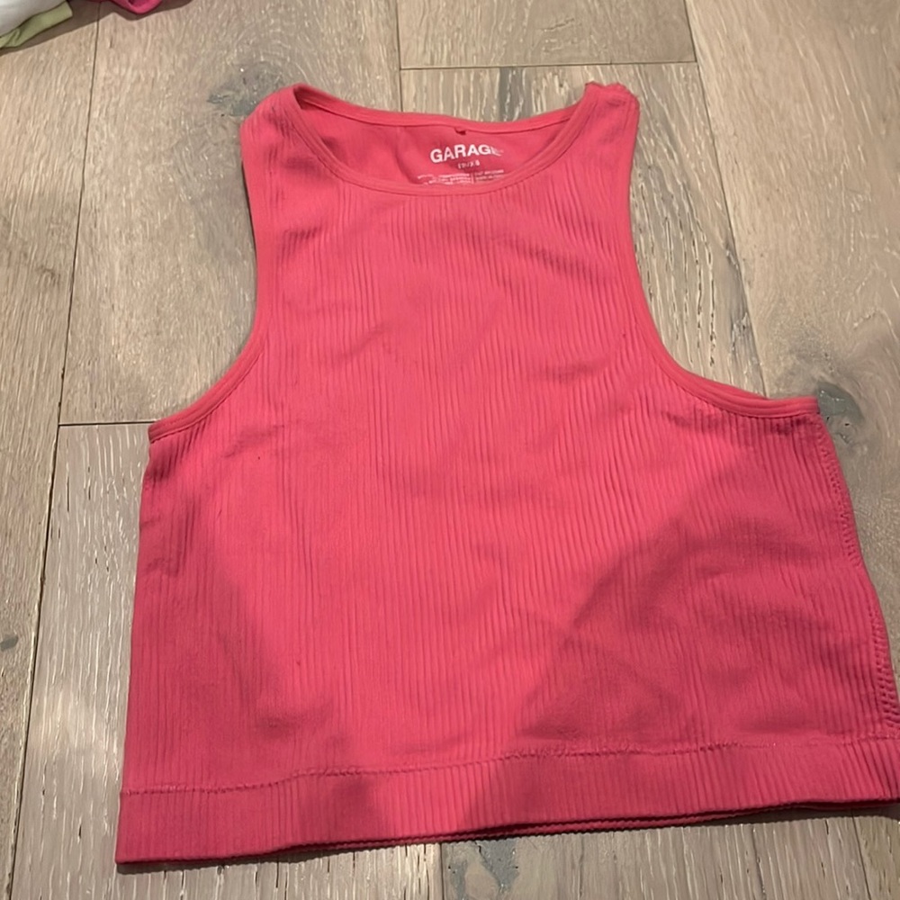 Garage pink tank top